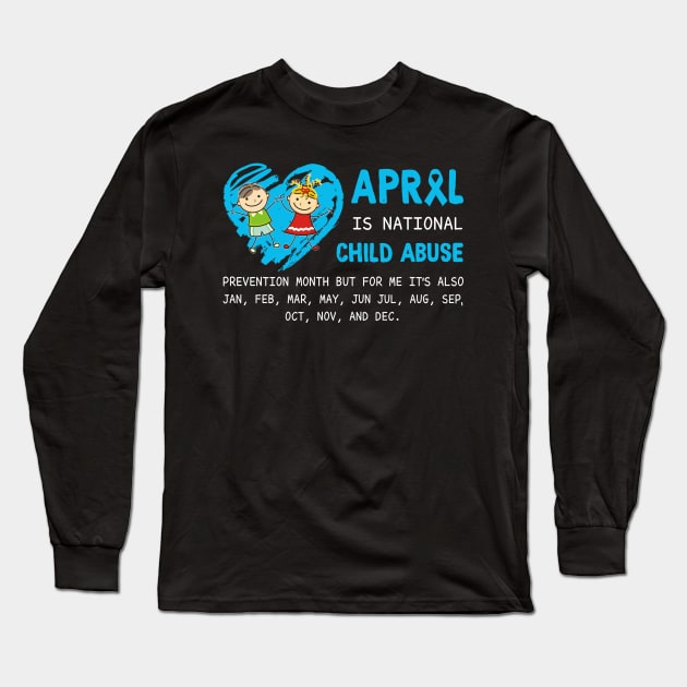 April Child Abuse Prevention Month Long Sleeve T-Shirt by danielsho90